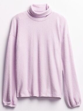 𝐁𝐮𝐧𝐝𝐥𝐞 𝐎𝐧𝐥𝐲* GAP Brushed Waffle-Knit
Turtleneck T-Shirt